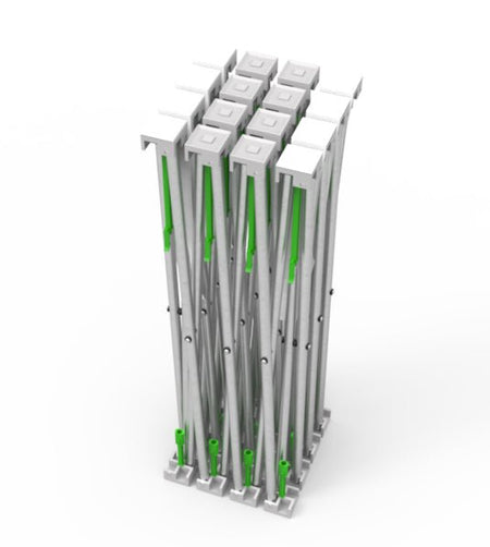 10ft Straight Velcro Fabric Pop Up Display(Hardware Only) - Blitz Sign & Displays