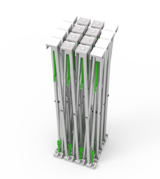 10ft Straight Velcro Fabric Pop Up Display(Hardware Only) - Blitz Sign & Displays