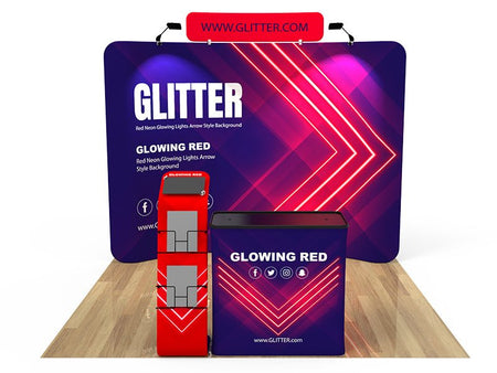 10x10ft Custom Booth 18 Package - Blitz Sign & Displays