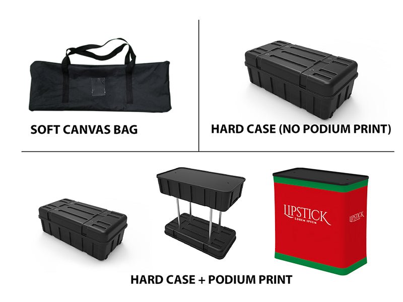 10x10ft Custom Booth 27 Dual Podium - Blitz Sign & Displays