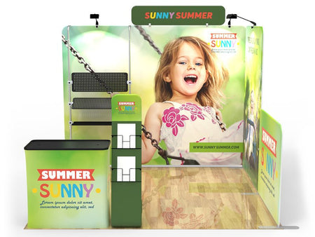 10x10ft Custom Booth O Privacy - Blitz Sign & Displays