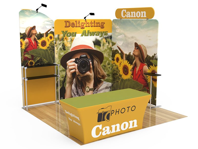 10x10ft Custom Booth U High Privacy - Blitz Sign & Displays