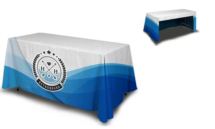 4' Custom Tablecloth and Cover - Blitz Sign & Displays