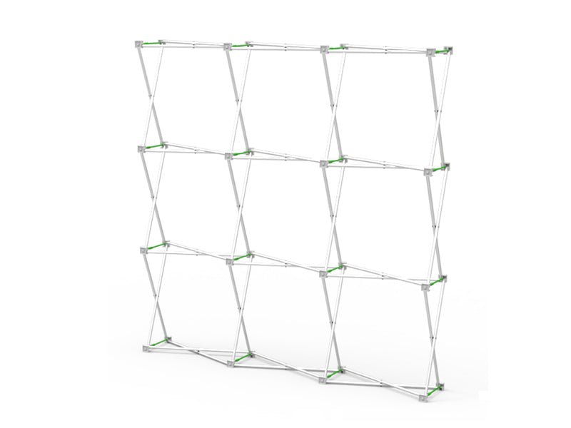 8ft Straight Velcro Fabric Pop Up Display(Hardware Only) - Blitz Sign & Displays