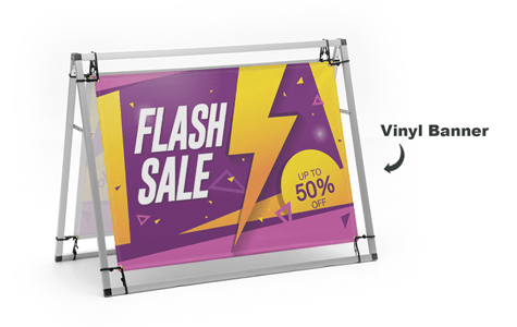 A - Frame Banner Display 4ft - Blitz Sign & Displays