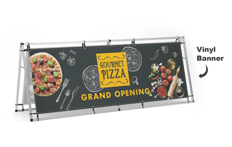 A - Frame Banner Display 8ft - Blitz Sign & Displays