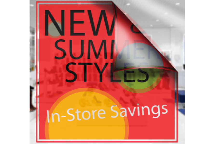 Adhesive Clear Vinyl - $5.75 per sq ft - Blitz Sign & Displays