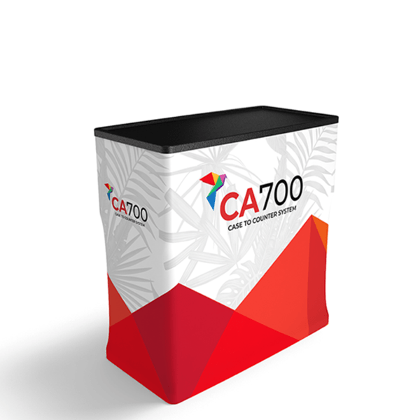 CA700 Exhibit Case and Counter w/Printed Graphic - Blitz Sign & Displays