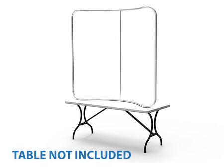 Curve Tension Fabric Display 6 ft - Blitz Sign & Displays