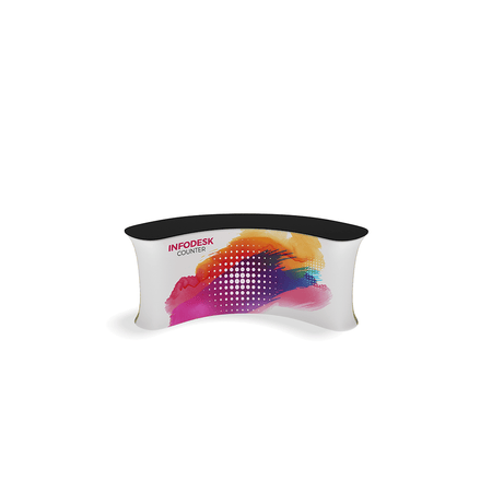 InfoDesk Counter - Concave Curved 7'W - Blitz Sign & Displays