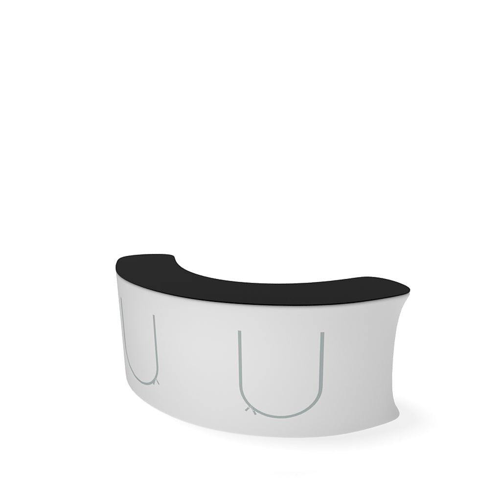 InfoDesk Counter - Concave Curved 9'W - Blitz Sign & Displays