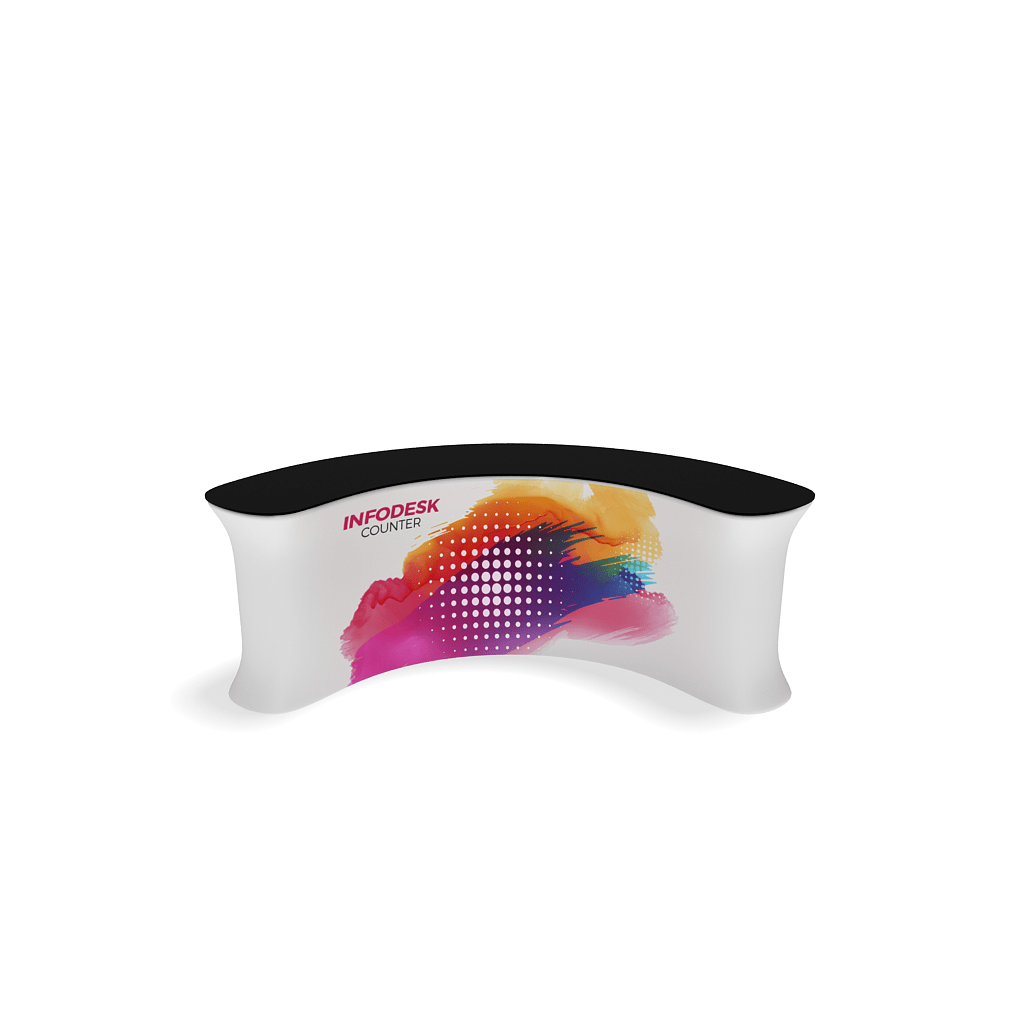 InfoDesk Counter - Concave Curved 9'W - Blitz Sign & Displays