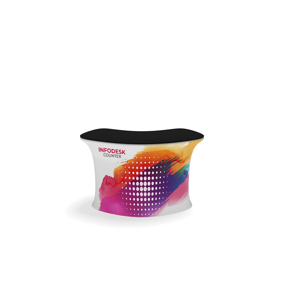 InfoDesk Counter - Convex Curved 6'W - Blitz Sign & Displays