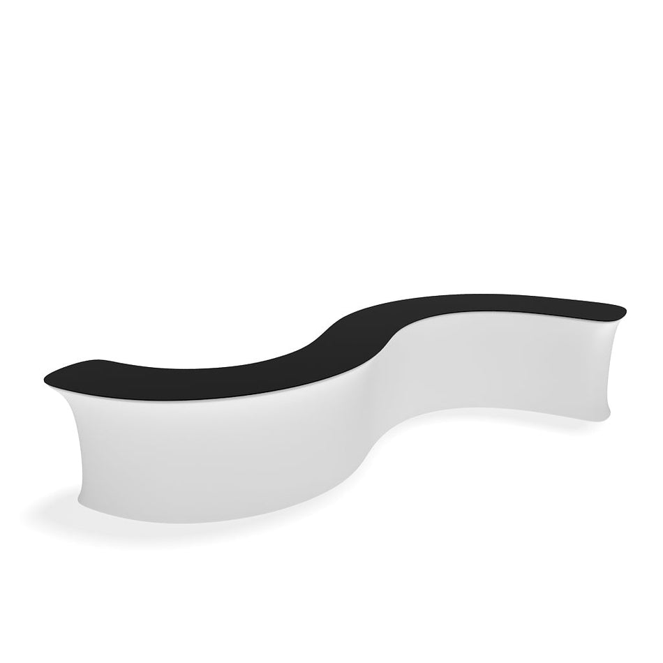 InfoDesk Counter - S - Shaped 16'W - Blitz Sign & Displays