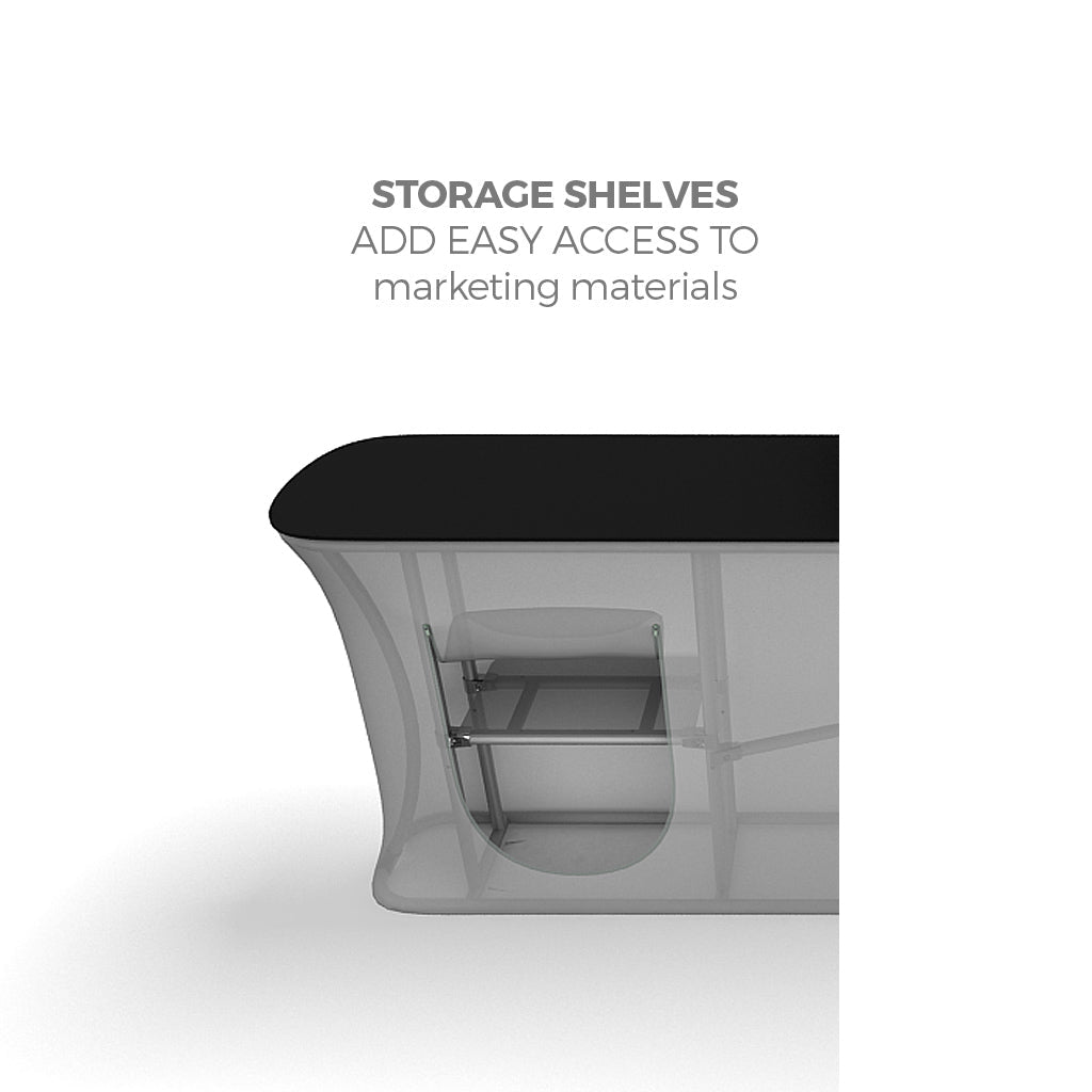 InfoDesk Counter - Straight 8'W - Blitz Sign & Displays