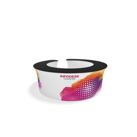 InfoDesk Counter - Wrap Around Convex Curved - Blitz Sign & Displays