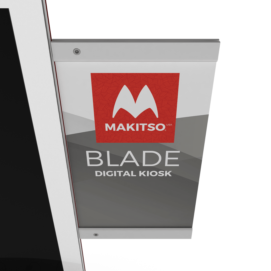 Makitso® Blade Side Bar with Banner Print - Blitz Sign & Displays