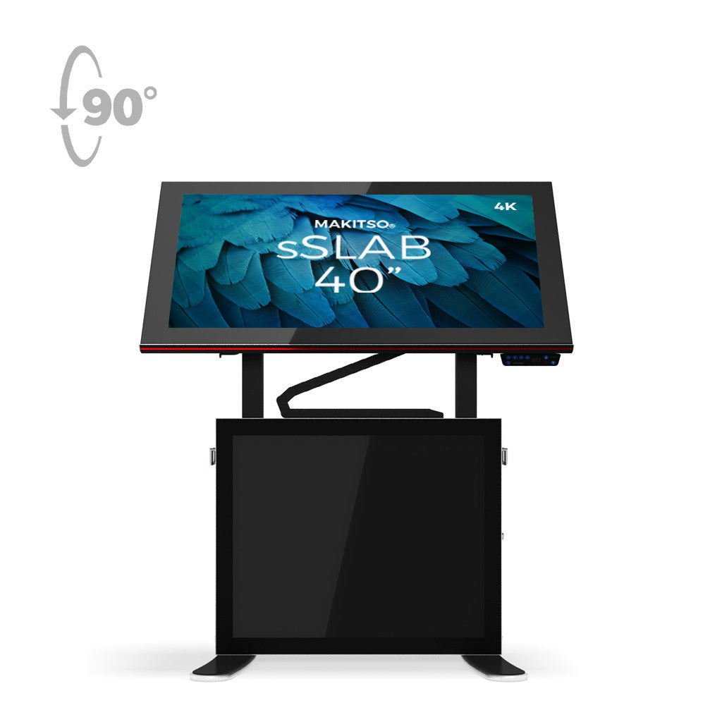 Makitso Slab 40"4K Digital Signage and Table Top Display Black