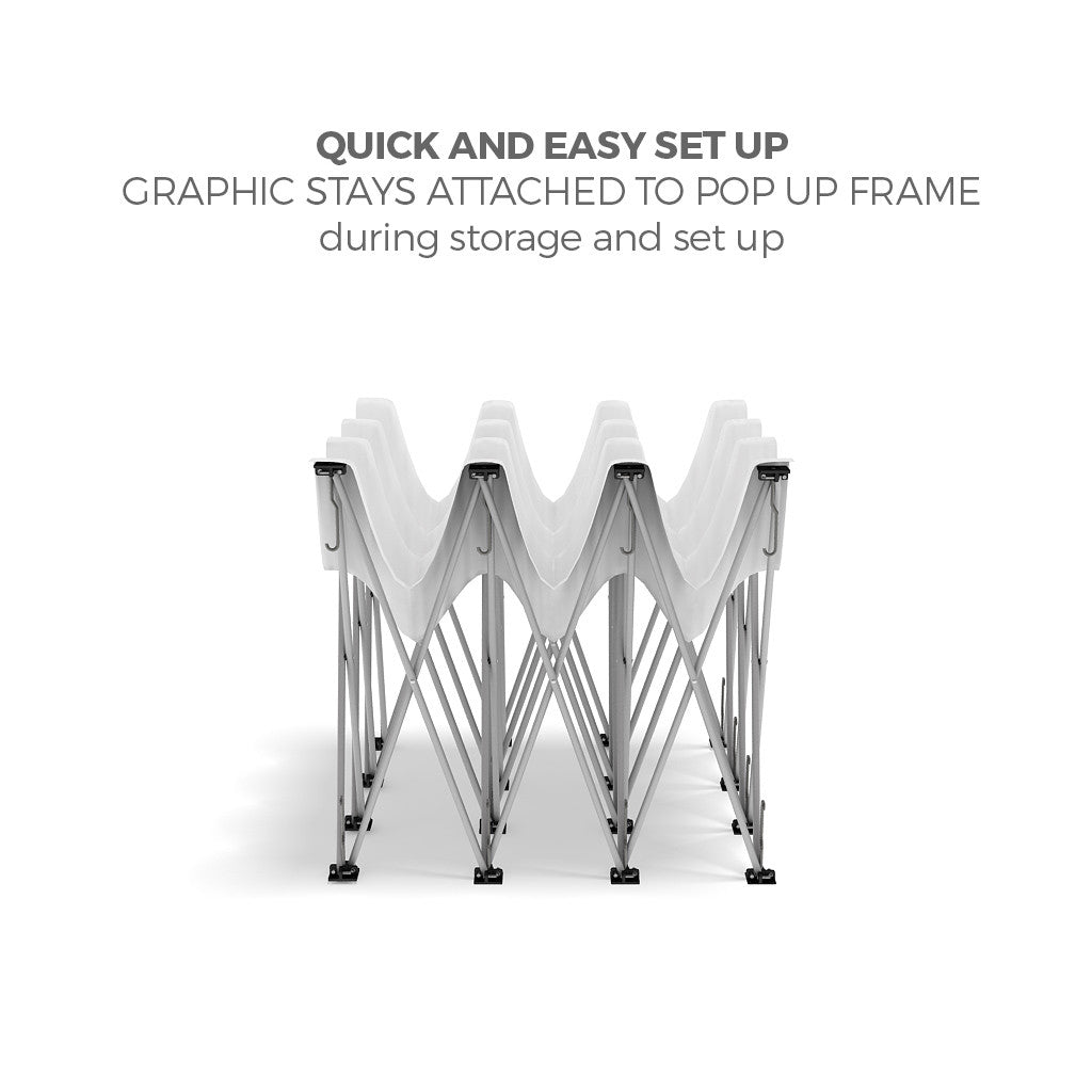 Makitso OneFabric Pop Up Display Frame Set up