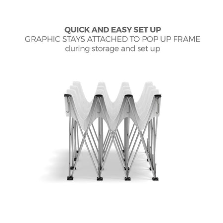 Makitso OneFabric Pop Up Display Frame Set up