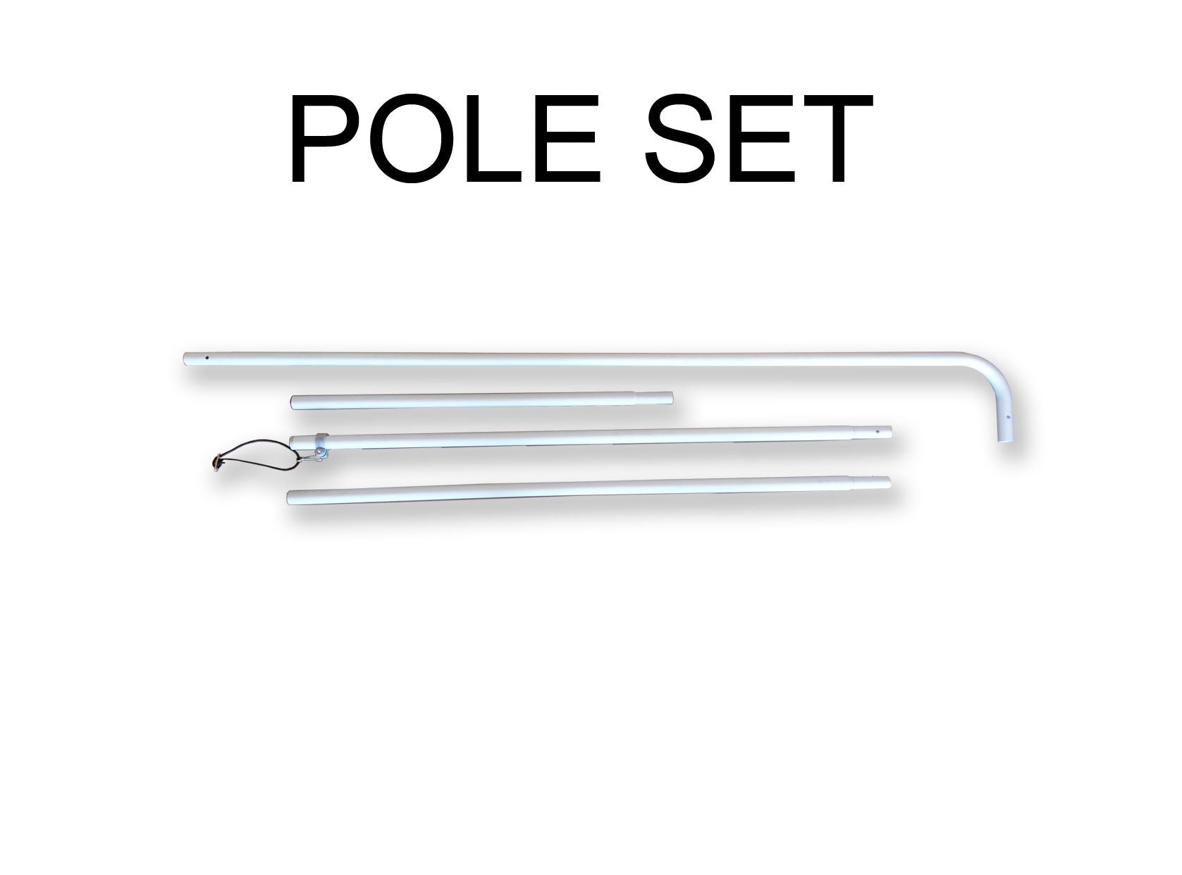 Pole Set (Rectangle Flag) - Blitz Sign & Displays