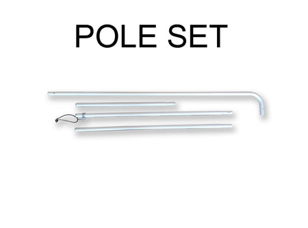 Pole Set (Rectangle Flag) - Blitz Sign & Displays