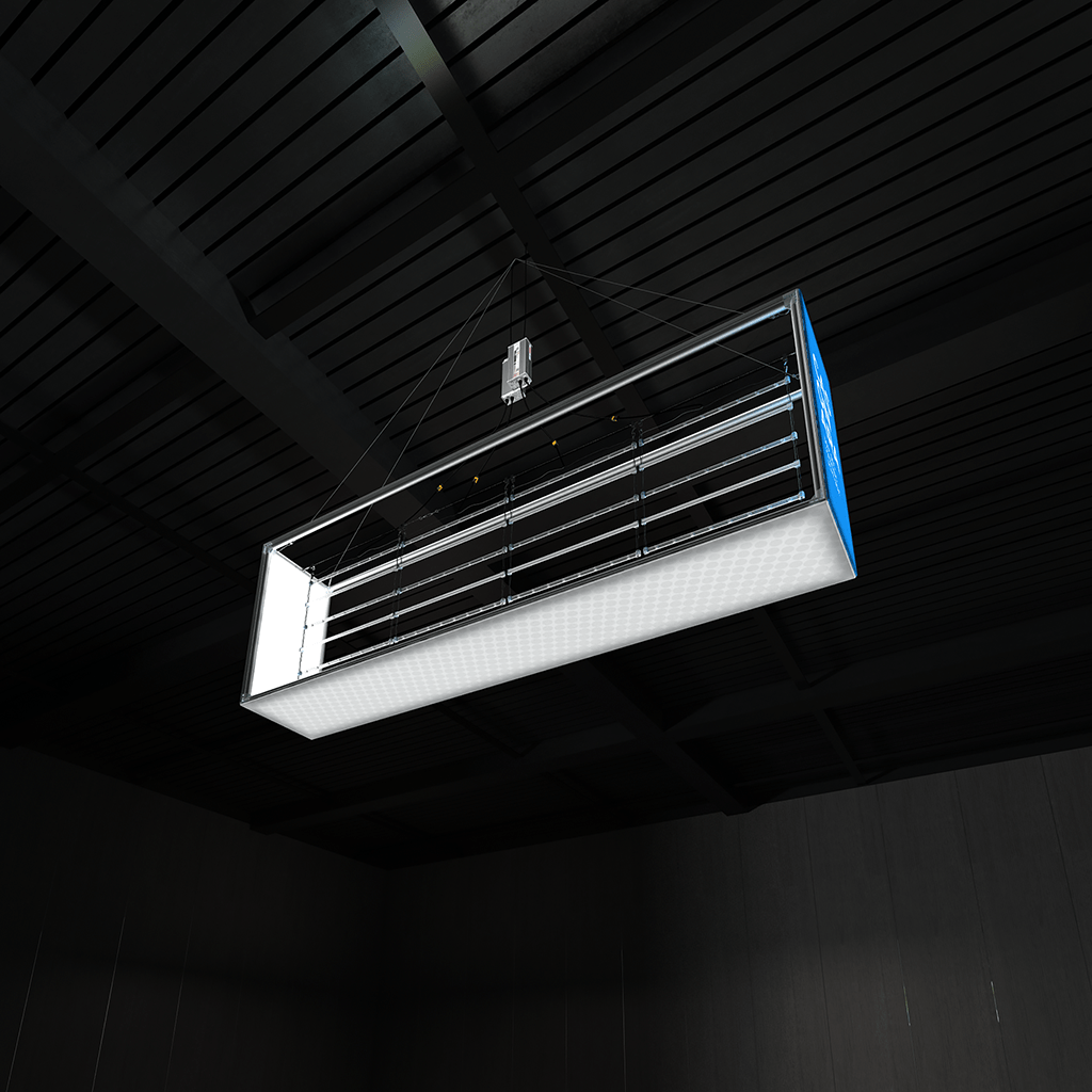 WaveLight® Casonara Blimp Rectangle Hanging Light Box - 300M 10ftW x 3ftH x 2ftD - Blitz Sign & Displays