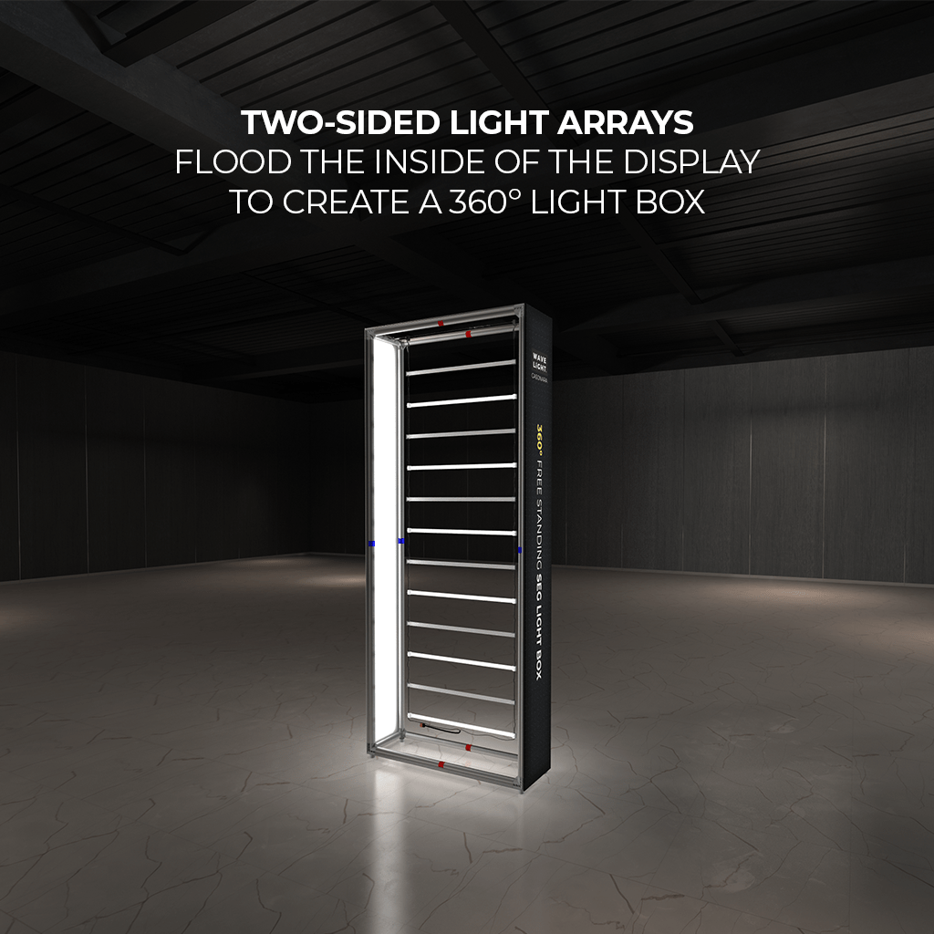 WaveLight® Casonara SEG Light Box Display - 3.5ft x 8ft - Blitz Sign & Displays