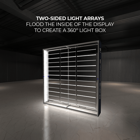 WaveLight® Casonara SEG Light Box Display - 8ft x 8ft - Blitz Sign & Displays