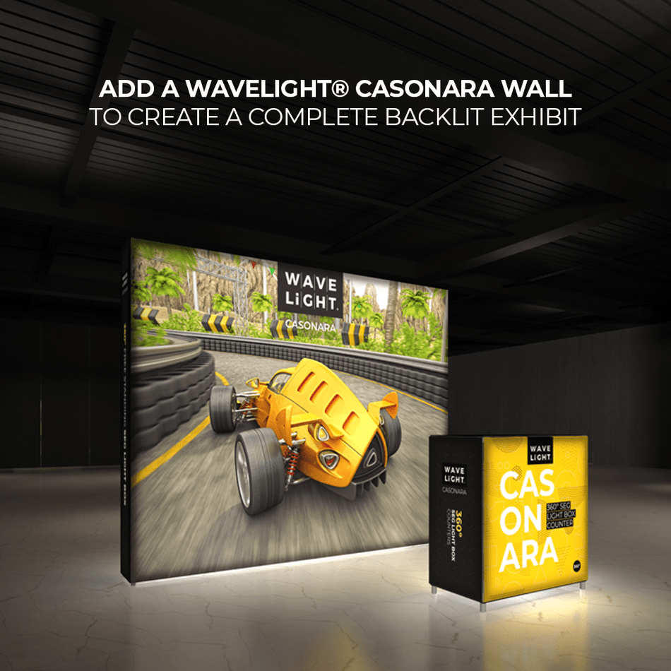 WaveLight® Casonara SEG Light Counter Display - 100M 3.5ftW - Blitz Sign & Displays