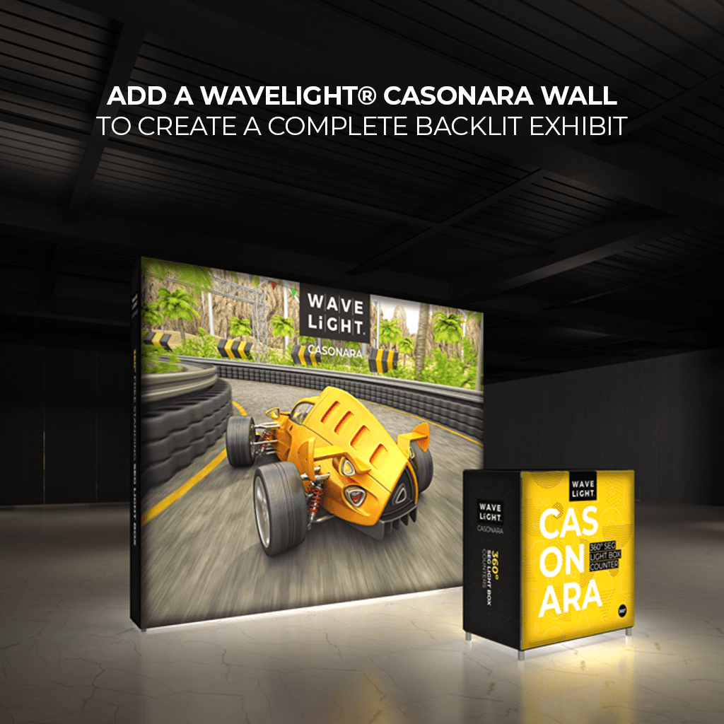 WaveLight® Casonara SEG Light Counter Display - 50M 1.5ftW - Blitz Sign & Displays