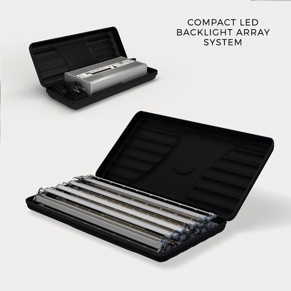 WaveLight® Casonara SEG Square Light Counter Display - 100L 3.5ftW 3ftD - Blitz Sign & Displays