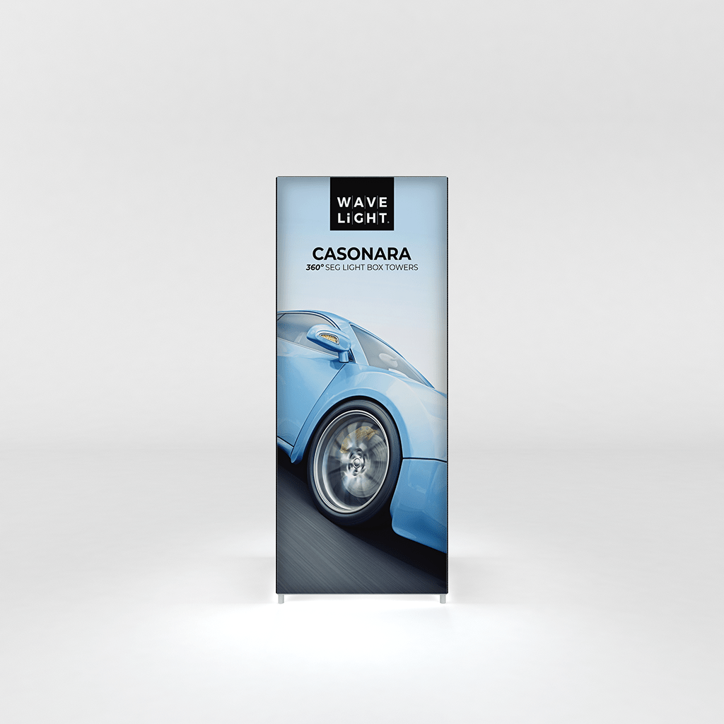 WaveLight® Casonara Tower Light Box Display - 100S 8ft x 3ft x 3ft - Blitz Sign & Displays