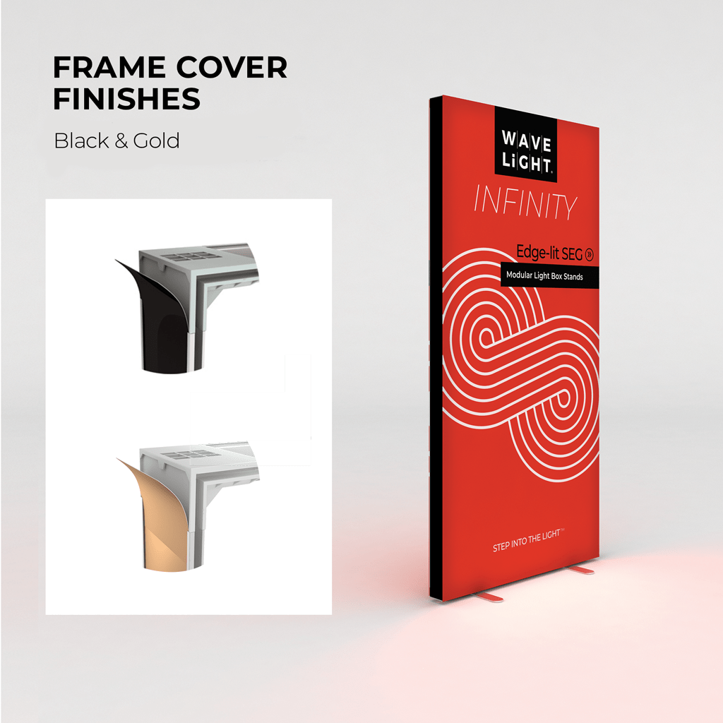 WaveLight® Infinity LED Light Box Display Stand - 950XS 3ftW x 4.5ftH (Double Sided) - Blitz Sign & Displays