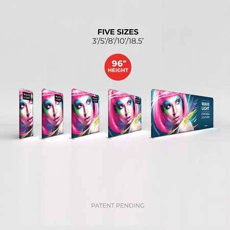 WaveLight® LED Backlit Display - 10ft - Blitz Sign & Displays