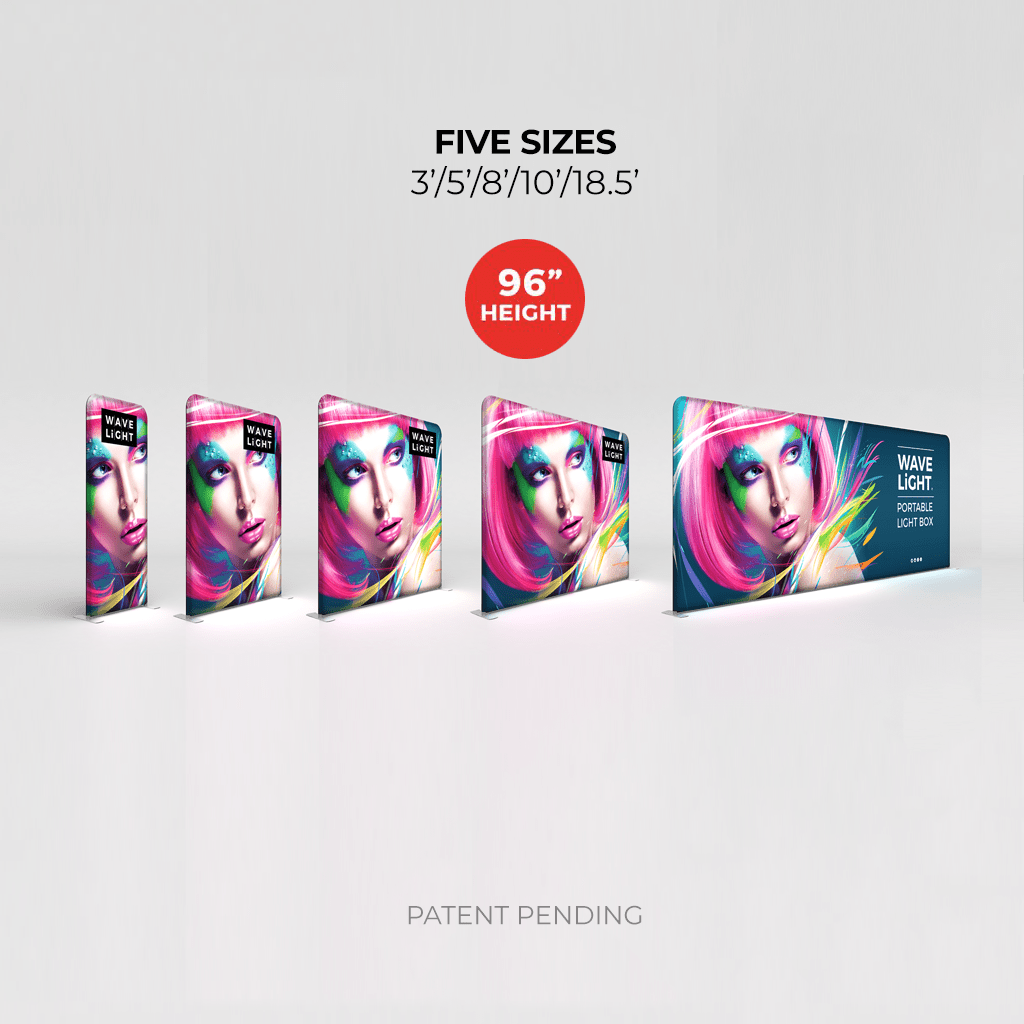 WaveLight® LED Backlit Display - 18.5ft - Blitz Sign & Displays