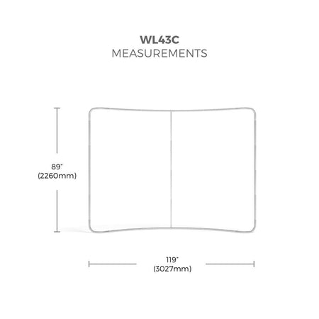 WaveLine® Display 10ft S - Curve - Blitz Sign & Displays