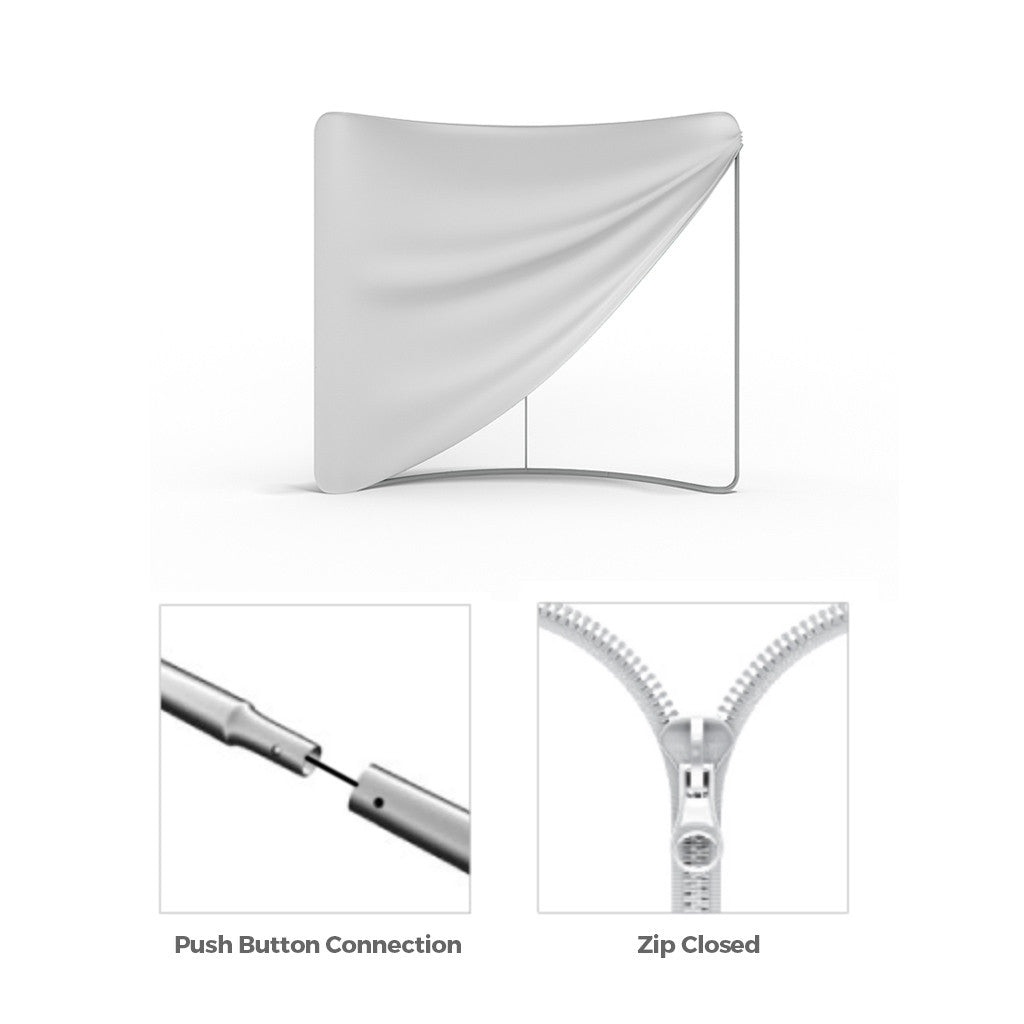 WaveLine® Display 10ft S - Curve - Blitz Sign & Displays